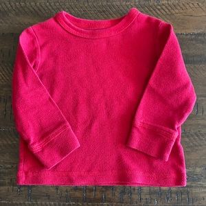 Red thermal Baby boy top